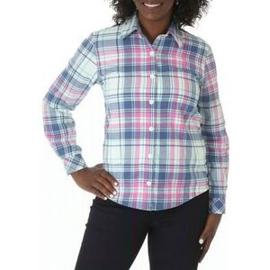 Lee Riders Women's Long Sleeve Fleece Lined Flannel size M